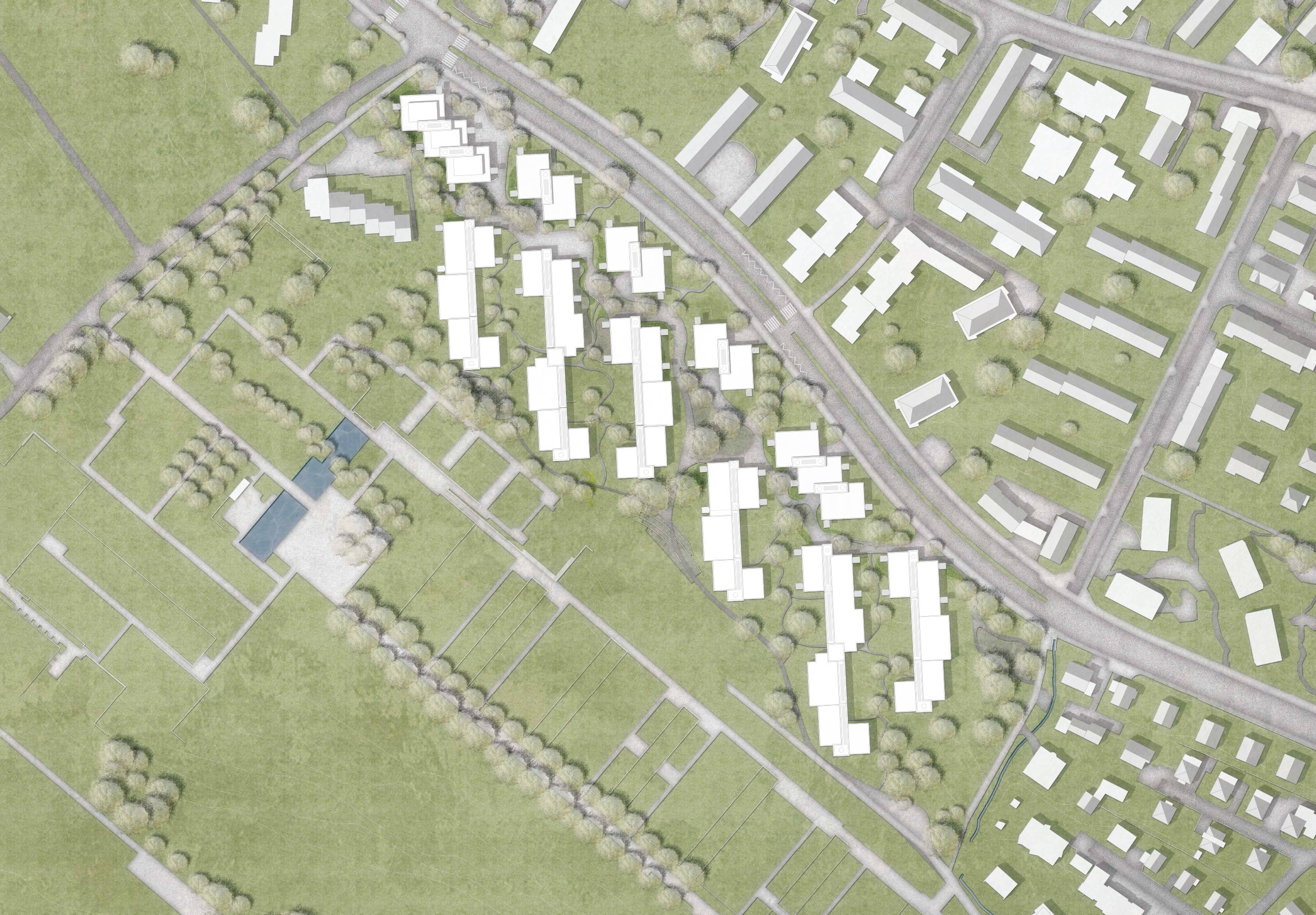 Wohnsiedlung Salzweg Zürich Situationsplan