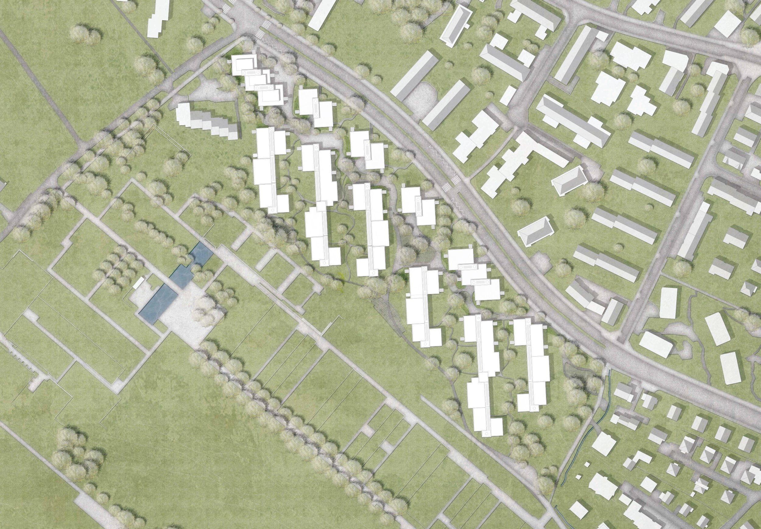 Wohnsiedlung Salzweg Zürich Situationsplan